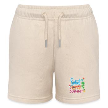 Doux été - Short de jogging enfant bio Stanley/Stella - écru doux - Devant