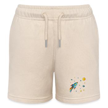 Abenteuer Weltall - Kinder Organic Joggingshorts Mini Bolter von Stanley/Stella - Natur - Vorne