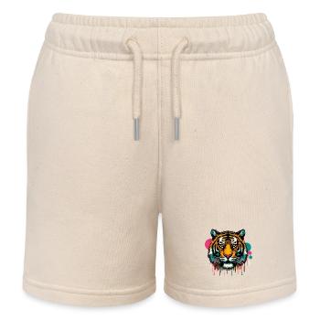 Tiger - Kinder Organic Joggingshorts Mini Bolter von Stanley/Stella - Natur - Vorne
