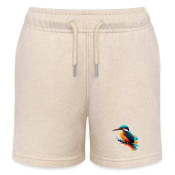 Martin-pêcheur - Short de jogging enfant bio Stanley/Stella - écru doux - Devant