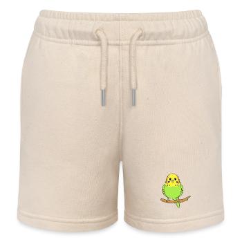 Perruche ondulée - Short de jogging enfant bio Stanley/Stella - écru doux - Devant
