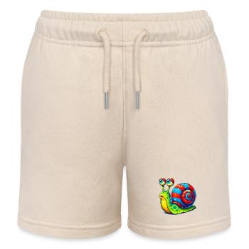 Schnecke - Kinder Organic Joggingshorts Mini Bolter von Stanley/Stella - Natur - Vorne