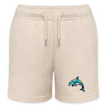Dauphin - Short de jogging enfant bio Stanley/Stella - écru doux - Devant