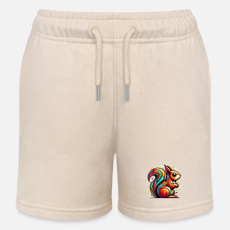 Eichhörnchen - Kinder Organic Joggingshorts Mini Bolter von Stanley/Stella - Natur
