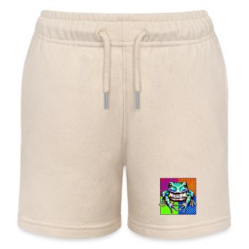 Frosch - Kinder Organic Joggingshorts Mini Bolter von Stanley/Stella - Natur - Vorne