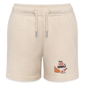Too Hot to Handle - Kinder Organic Joggingshorts Mini Bolter von Stanley/Stella - Natur - Vorne