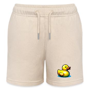 Caneton Canard Canard Canard - Short de jogging enfant bio Stanley/Stella - écru doux - Devant