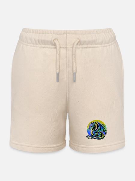 Dragon - Short de jogging enfant bio Stanley/Stella - écru doux