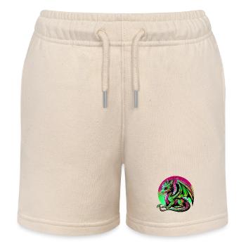 Drache - Kinder Organic Joggingshorts Mini Bolter von Stanley/Stella - Natur - Vorne