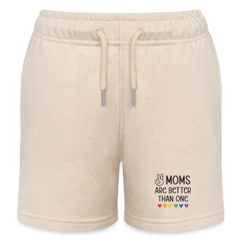 LGBTQ Pride Month - Zwei Mütter sind besser als eine - Kinder Organic Joggingshorts Mini Bolter von Stanley/Stella - Natur - Vorne