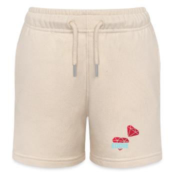 Eddie as Precious - Kids Organic Sweat Shorts by Stanley/Stella - soft Ecru - Front
