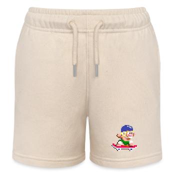 Garçon prodige - Short de jogging enfant bio Stanley/Stella - écru doux - Devant