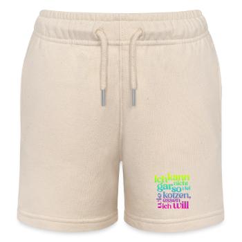 I CAN'T PUKE AS MUCH AS I EAT... - Kids Organic Sweat Shorts by Stanley/Stella - soft Ecru - Front