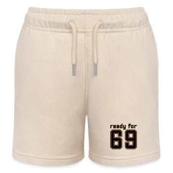 Ready for 69 trikot  - Kinder Organic Joggingshorts Mini Bolter von Stanley/Stella - Natur - Vorne