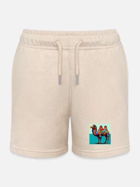 Cammello - Sweatshorts barn ekologisk Stanley/Stella - mjukt ecru