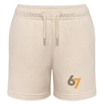 67 dans le style rétro - Short de jogging enfant bio Stanley/Stella - écru doux - Devant