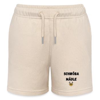 Schwoba Mädle Swabian - Short de jogging enfant bio Stanley/Stella - écru doux - Devant