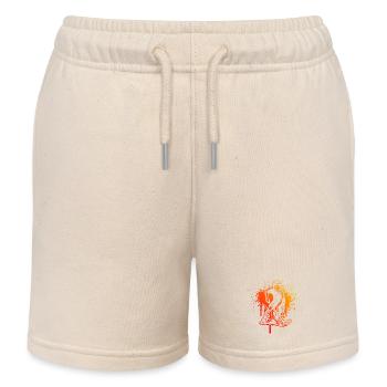 Unihockey Power Floorball Design - Kinder Organic Joggingshorts Mini Bolter von Stanley/Stella - Natur - Vorne