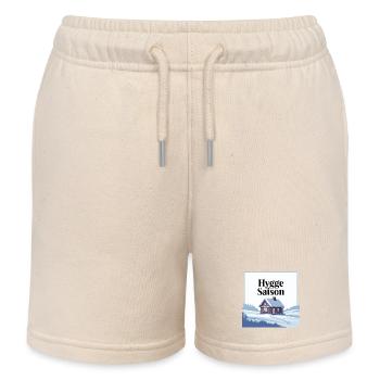 Cozy Hygge Saison Winterhüttendesign - Kinder Organic Joggingshorts Mini Bolter von Stanley/Stella - Natur - Vorne