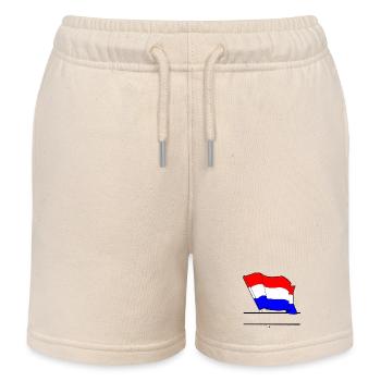 Niederländische Flagge – Namensraum - Kinder Organic Joggingshorts Mini Bolter von Stanley/Stella - Natur - Vorne