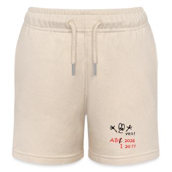 Schulanfang 2026 Abitur ? - Kinder Organic Joggingshorts Mini Bolter von Stanley/Stella - Natur - Vorne
