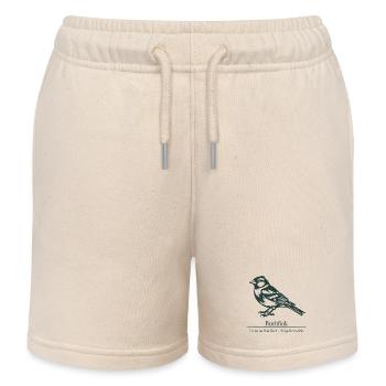 Buchfink Silhouette | Ornithologie | Zeichnung - Kinder Organic Joggingshorts Mini Bolter von Stanley/Stella - Natur - Vorne