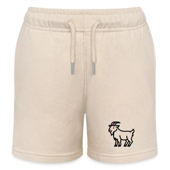 Ziege - Kinder Organic Joggingshorts Mini Bolter von Stanley/Stella - Natur - Vorne