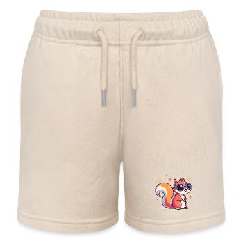 Schicke Eichhörnchen-Sonnenbrille - Kinder Organic Joggingshorts Mini Bolter von Stanley/Stella - Natur - Vorne