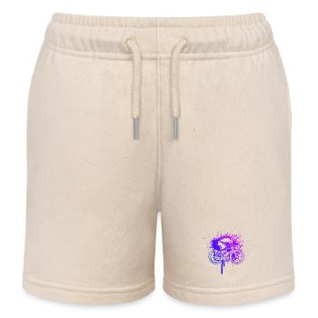 Idée cadeau pour un vélo de route avec vélo de route - Short de jogging enfant bio Stanley/Stella - écru doux - Devant