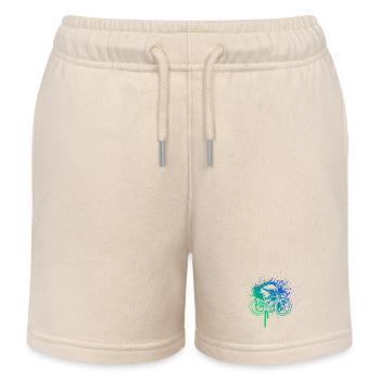 Idée cadeau pour un vélo de route avec vélo de route - Short de jogging enfant bio Stanley/Stella - écru doux - Devant