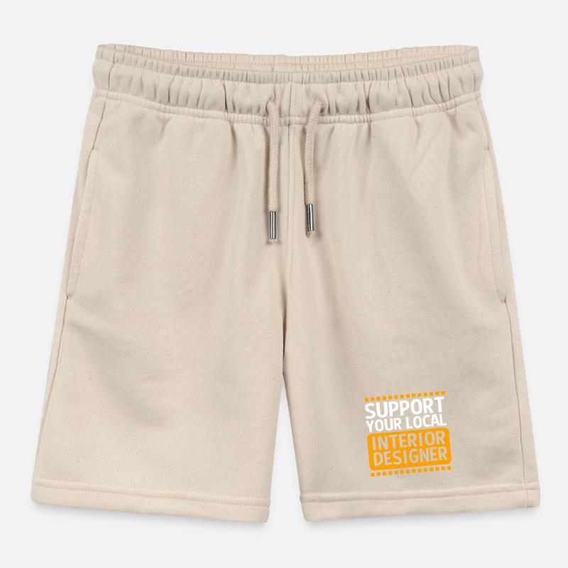 Architecture Architect Interior Designer Kids Organic Sweat Shorts by Stanley/Stella