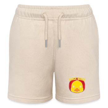 Quack Quack Duck Pop Art - Kids Organic Sweat Shorts by Stanley/Stella - soft Ecru - Front