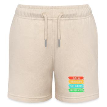 Mitarbeiter der Woche Mitarbeiter des Monats - Kinder Organic Joggingshorts Mini Bolter von Stanley/Stella - Natur - Vorne