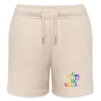 Bialetti Regenbogen gefüllt - Kinder Organic Joggingshorts Mini Bolter von Stanley/Stella - Natur - Vorne