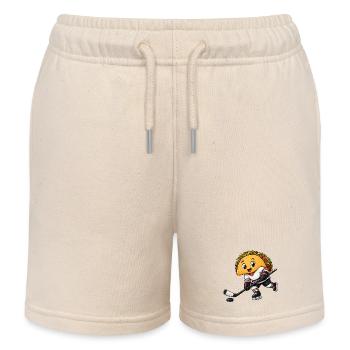 Lustiger Taco Eishockeyspieler Comic Cartoon - Kinder Organic Joggingshorts Mini Bolter von Stanley/Stella - Natur - Vorne