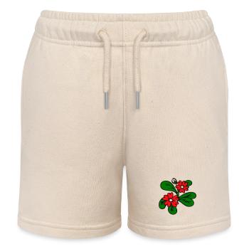  Blüten Fantasie - Kinder Organic Joggingshorts Mini Bolter von Stanley/Stella - Natur - Vorne