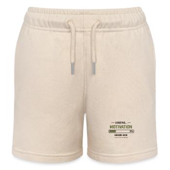 Motivation Loading – 404 Error - Kids Organic Sweat Shorts by Stanley/Stella - soft Ecru - Front