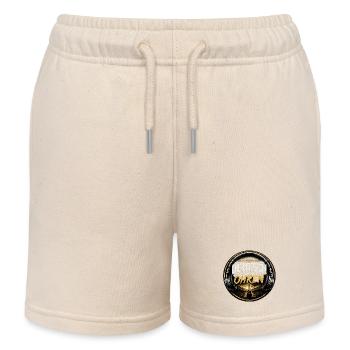 Deutsch Auf Die Ohren Rock Logo - Kinder Organic Joggingshorts Mini Bolter von Stanley/Stella - Natur - Vorne