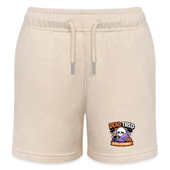 Dead Tired Still Spooky - Kids Organic Sweat Shorts by Stanley/Stella - soft Ecru - Front