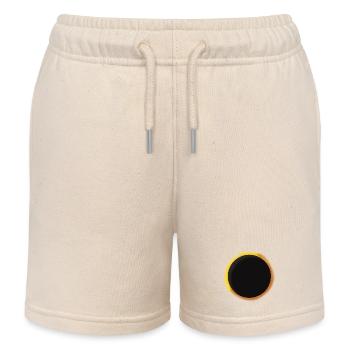 Solar Eclipse 2026 - Kids Organic Sweat Shorts by Stanley/Stella - soft Ecru - Front