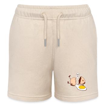 Ei und schlechter Tag - Kinder Organic Joggingshorts Mini Bolter von Stanley/Stella - Natur - Vorne