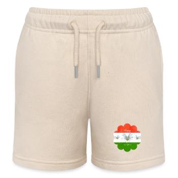 Hungary Flag Hungarian Flag - Kids Organic Sweat Shorts by Stanley/Stella - soft Ecru - Front