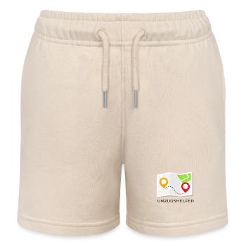 Movers - big thank you! - Kids Organic Sweat Shorts by Stanley/Stella - soft Ecru - Front