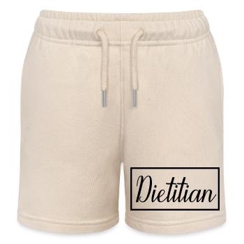 Dietitian Proud Graduated Dietitian Student - Kids Organic Sweat Shorts by Stanley/Stella - soft Ecru - Front