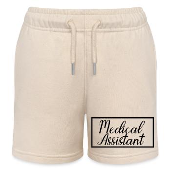 L’assistante médicale est fière d’avoir obtenu son diplôme en soins de santé - Short de jogging enfant bio Stanley/Stella - écru doux - Devant