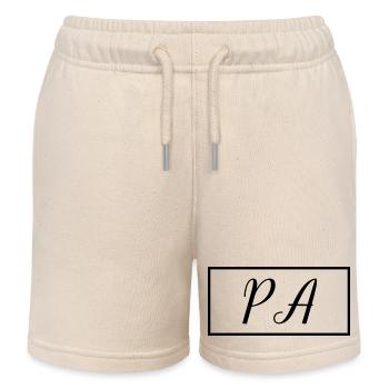 PA Proud Graduated Physician Assistant Student - Kids Organic Sweat Shorts by Stanley/Stella - soft Ecru - Front