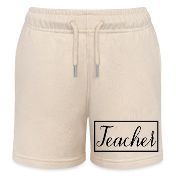 Enseignant fier de l’éducation graduée Cadeau de l’enseignant - Short de jogging enfant bio Stanley/Stella - écru doux - Devant