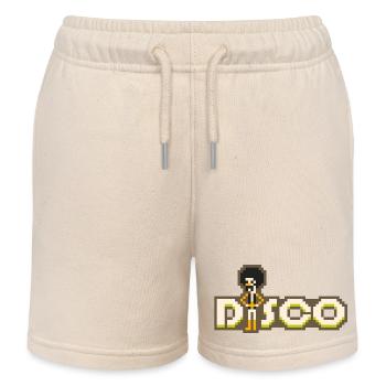 Discothèque 8 bits - Short de jogging enfant bio Stanley/Stella - écru doux - Devant