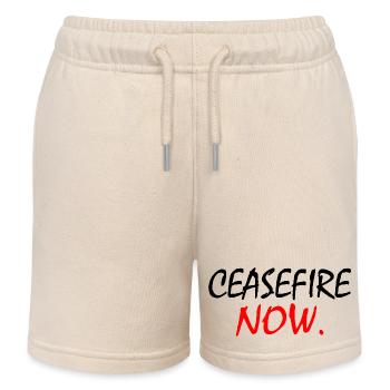 Ceasefire now - Kinder Organic Joggingshorts Mini Bolter von Stanley/Stella - Natur - Vorne