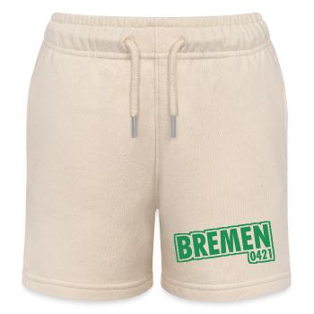 Brême - 0421 - Indicatif régional - Short de jogging enfant bio Stanley/Stella - écru doux - Devant